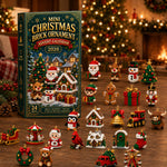 Christmas Advent Calendar Mini Brick Building Sets 24 Festive Models with Hanging Loops