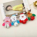 Christmas Bell Ornament Santa Motif Durable Color-Retentive Finish