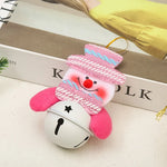 Christmas Bell Ornament Santa Motif Durable Color-Retentive Finish