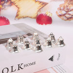 Christmas Bells Polished Gold With Hanging Loop