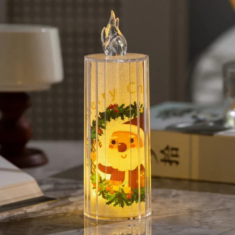 Christmas Candle Flameless LED Safe For Kids & Pets