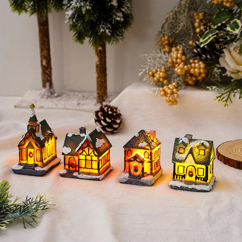 Christmas Decoration Figure LED-Lit Weatherproof Polyresin