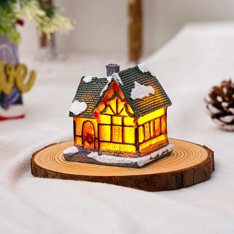 Christmas Decoration Figure LED-Lit Weatherproof Polyresin