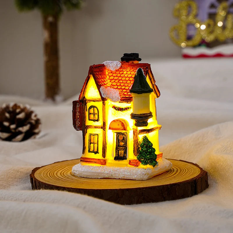 Christmas Decoration Figure LED-Lit Weatherproof Polyresin