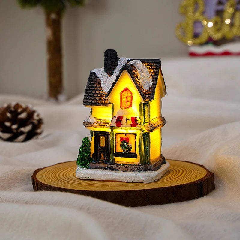 Christmas Decoration Figure LED-Lit Weatherproof Polyresin