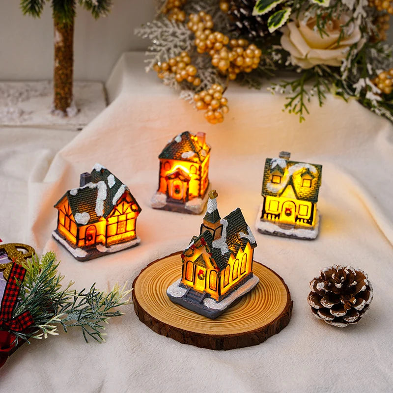 Christmas Decoration Figure LED-Lit Weatherproof Polyresin