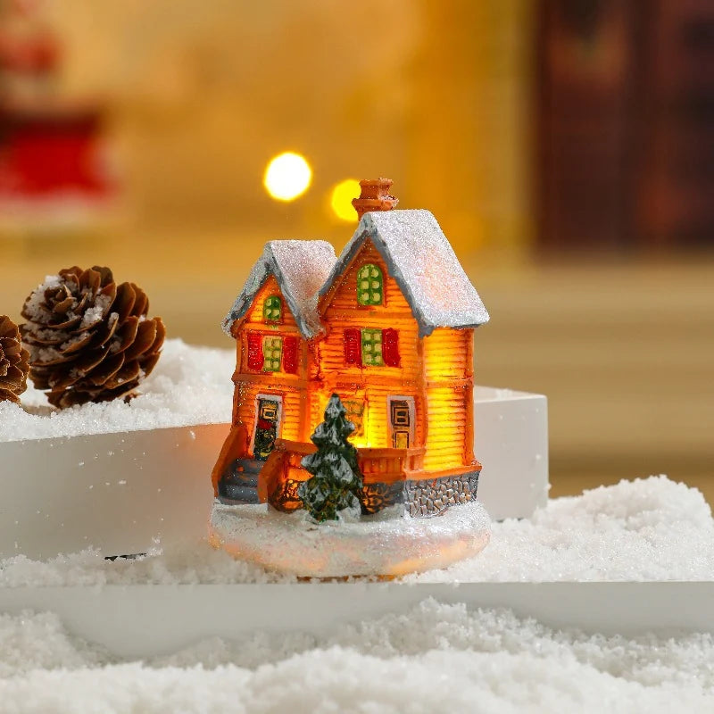Christmas Decoration Figure LED-Lit Weatherproof Polyresin