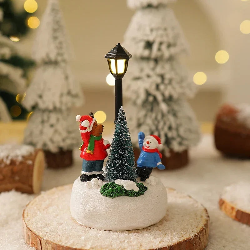 Christmas Figure Integrated Warm LED Lighting