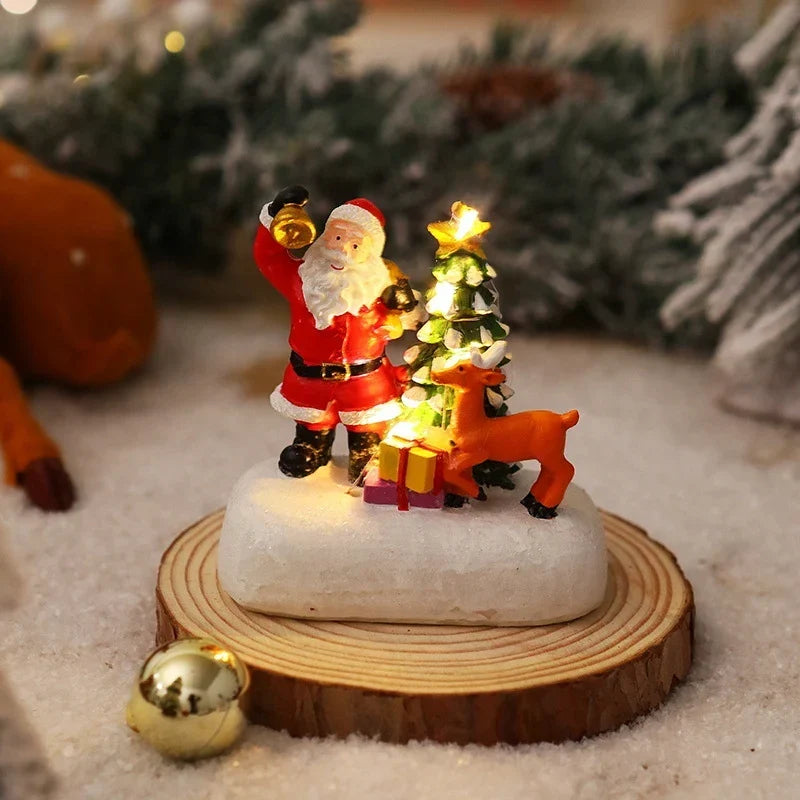 Christmas Figure Integrated Warm LED Lighting