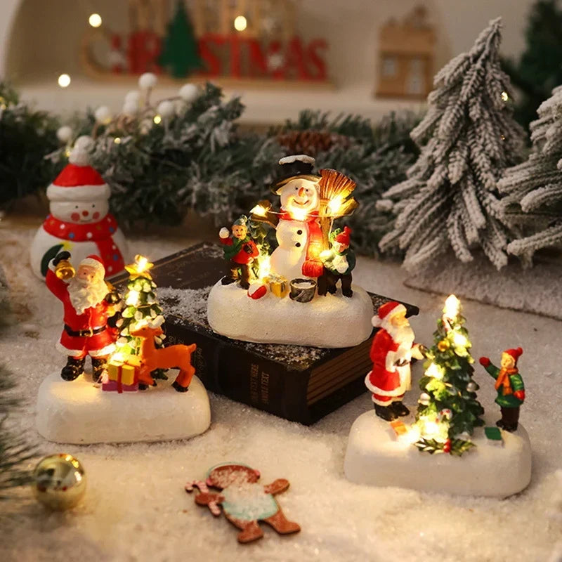 Christmas Figure Integrated Warm LED Lighting