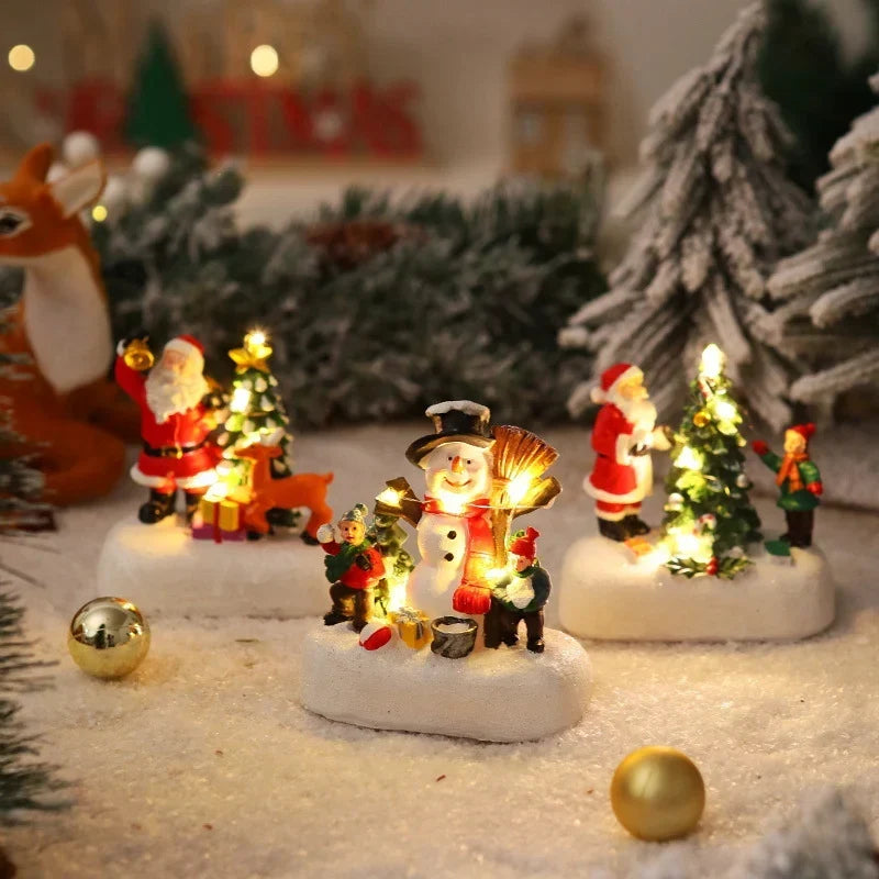 Christmas Figure Integrated Warm LED Lighting