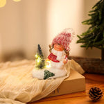 Christmas Figurine Ceramic Integrated LED