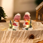 Christmas Figurine LED-Lit Ceramic Compact