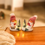 Christmas Figurine LED-Lit Ceramic Compact