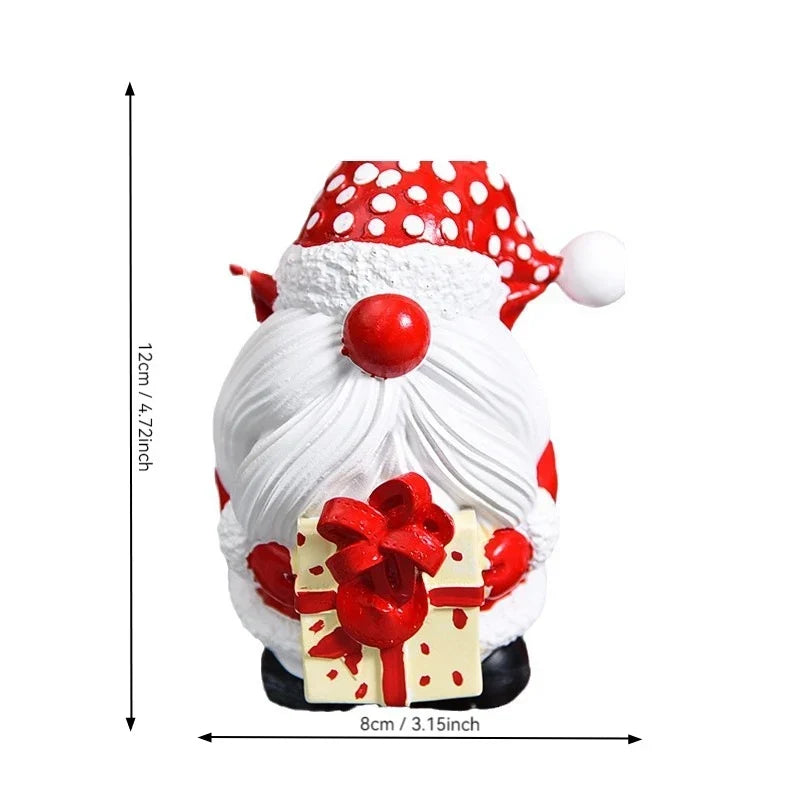 Christmas Figurine Polyresin Weather-Resistant Multi-Color