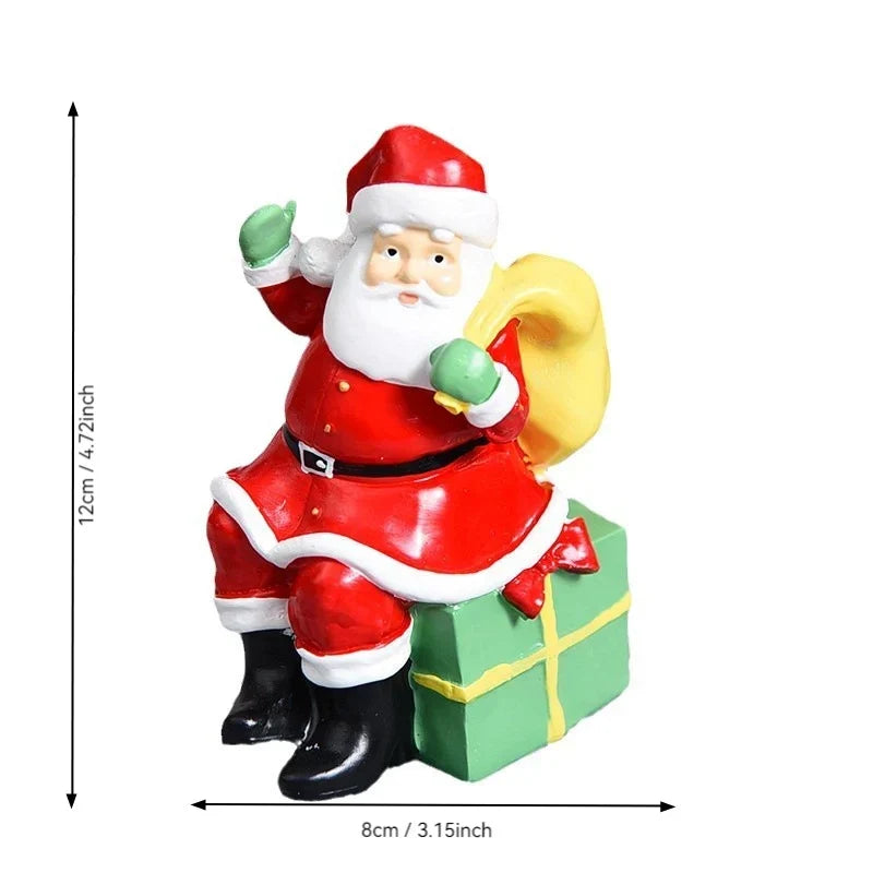 Christmas Figurine Polyresin Weather-Resistant Multi-Color