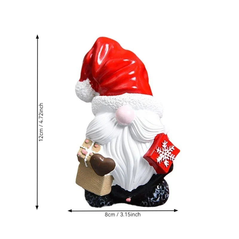 Christmas Figurine Polyresin Weather-Resistant Multi-Color