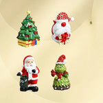 Christmas Figurine Polyresin Weather-Resistant Multi-Color
