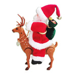 Christmas Figurine Santa Riding Reindeer Tabletop No Assembly