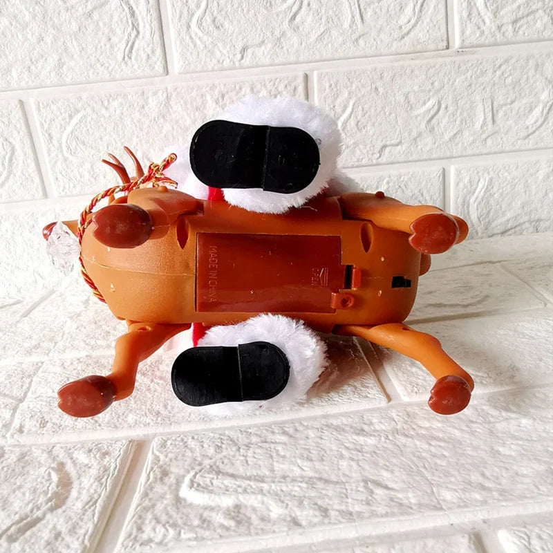 Christmas Figurine Santa Riding Reindeer Tabletop No Assembly