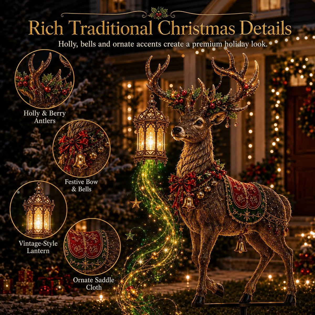 Christmas Garden Light Stake Animated LED Outdoor Decor