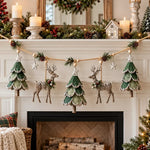 Christmas Garland Illuminated Woodland Deer 31.5 Inch