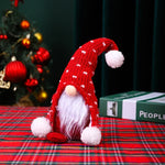Christmas Gnome Figure White Beard Durable Tabletop Decor