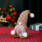 Christmas Gnome Figure White Beard Durable Tabletop Decor