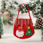 Christmas Gnome Figurine Plush Face & Gift Sack