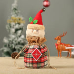Christmas Gnome Figurine Plush Face & Gift Sack