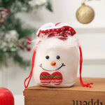 Christmas Gnome Figurine Plush Face & Gift Sack