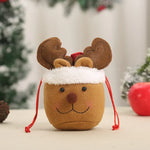 Christmas Gnome Figurine Plush Face & Gift Sack