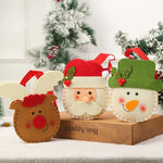 Christmas Gnome Figurine Plush Face & Gift Sack