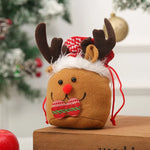 Christmas Gnome Figurine Plush Face & Gift Sack