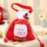 Christmas Gnome Figurine Plush Face & Gift Sack