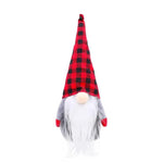Christmas Gnome Plush Red Checkered Hat