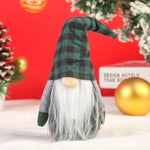 Christmas Gnome Plush Red Checkered Hat