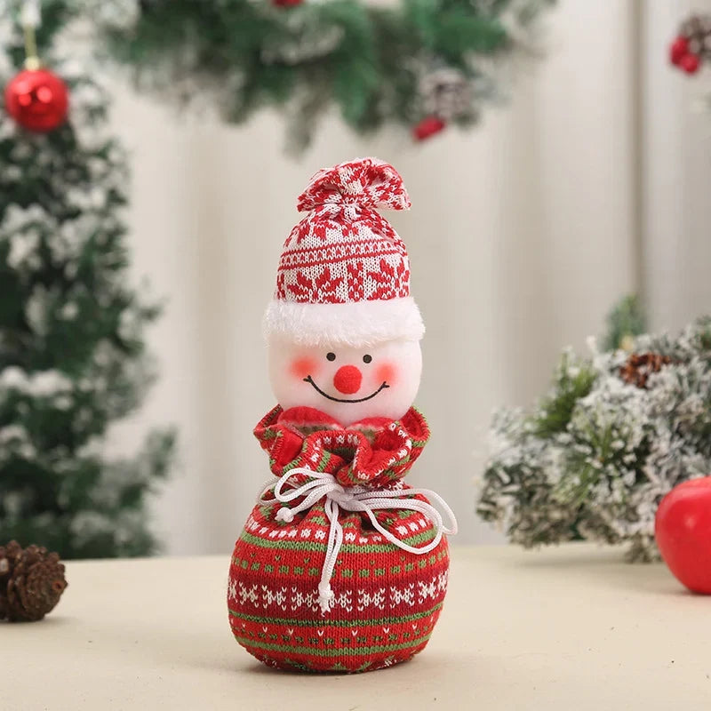 Christmas Gnome Soft Face With Gift Sack