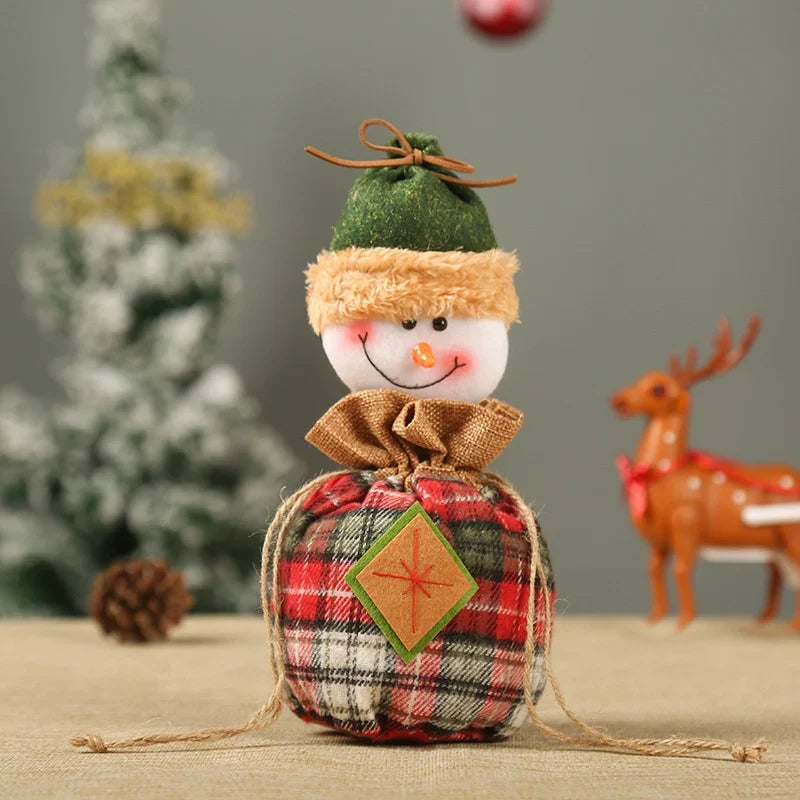Christmas Gnome Soft Face With Gift Sack