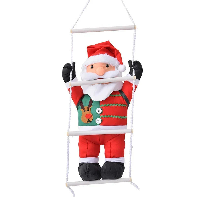 Christmas Hanging Ornament Santa Figure & Reindeer Motif