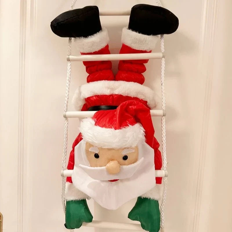 Christmas Hanging Ornament Santa Figure & Reindeer Motif