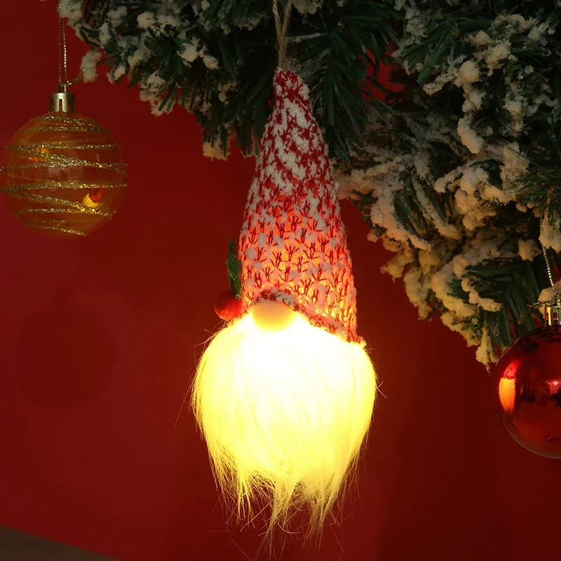 Christmas Hanging Ornament Sequined Warm Glow Easy Hang