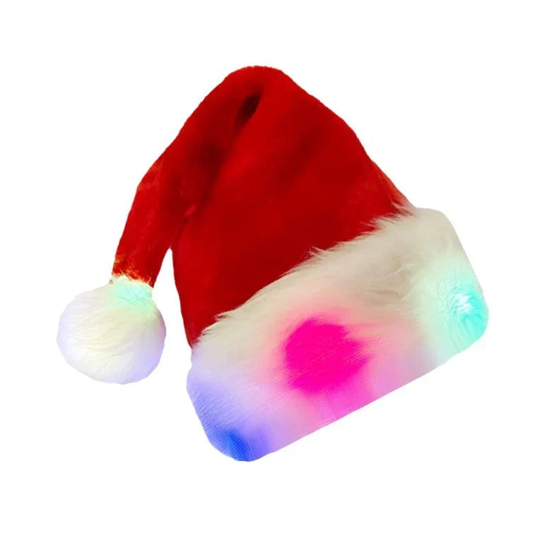 Christmas Hat Built-In LED Adjustable Fit