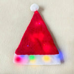 Christmas Hat Fleece & Colorful Lights One Size