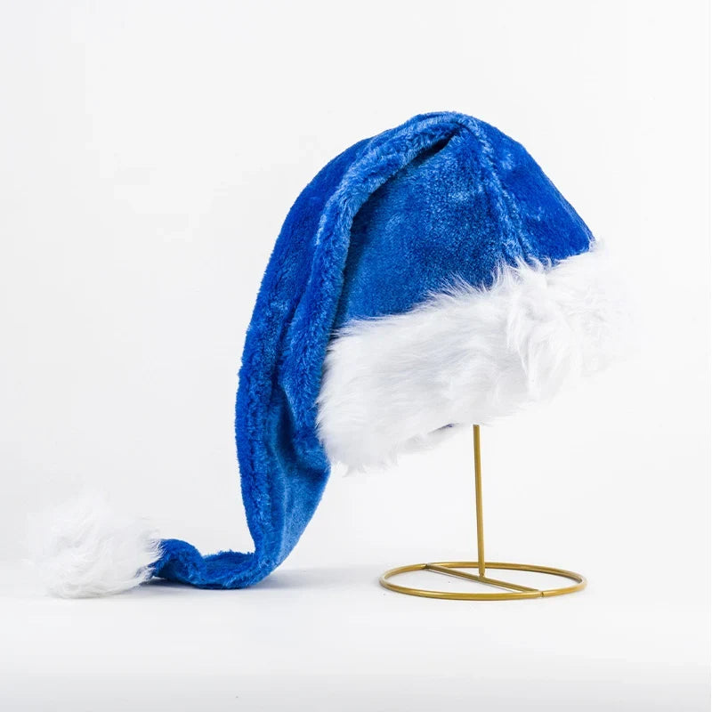 Christmas Hat Multicolor LED Plush Lined
