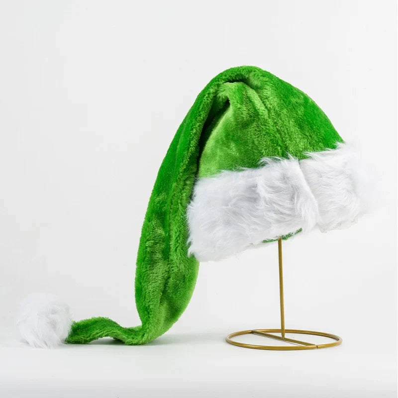 Christmas Hat Multicolor LED Plush Lined