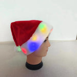 Christmas Hat Plush Light-Up Pom-Pom