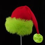 Christmas Hat Plush Trim One Size Fits All