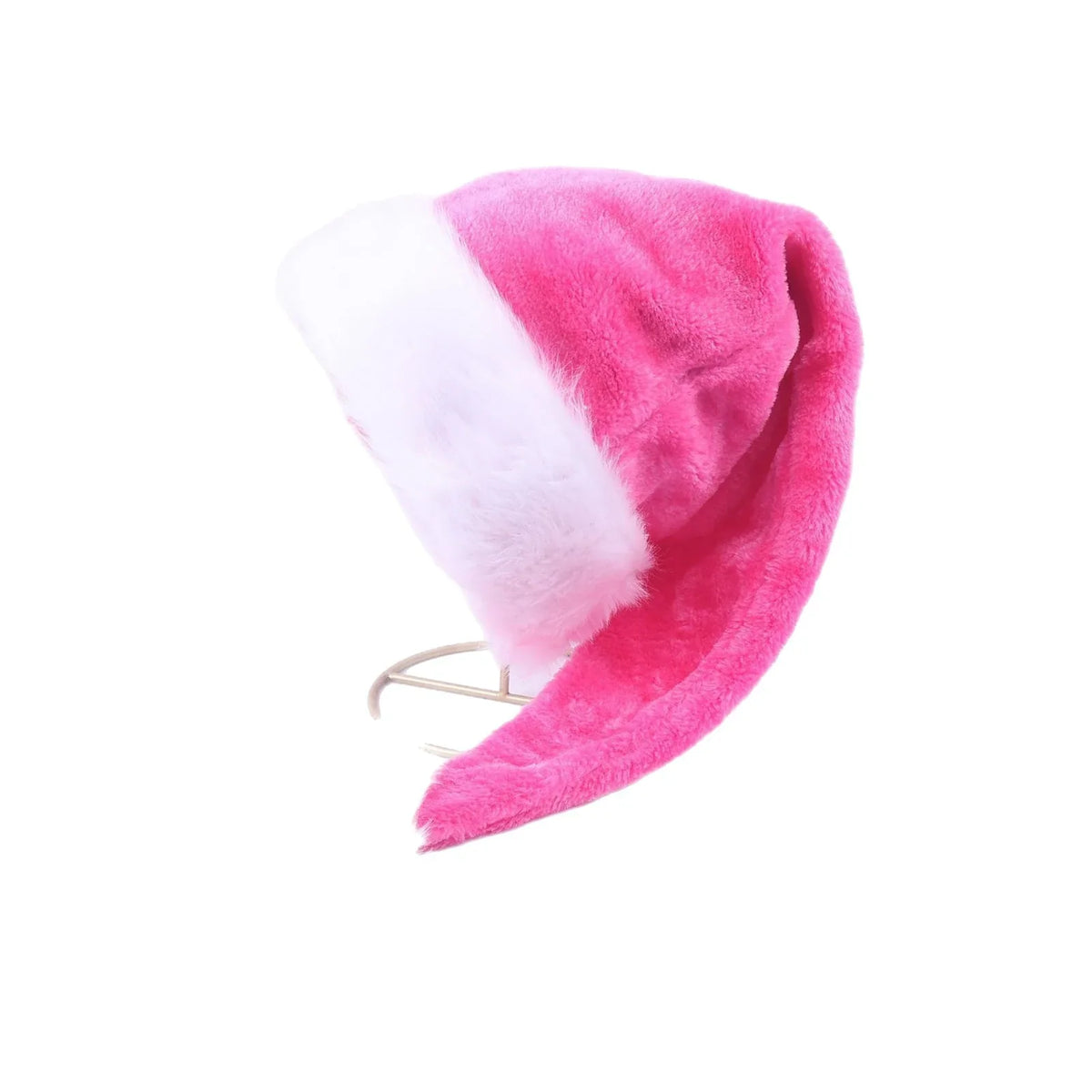 Christmas Hat Soft Fabric Plush Trim & Pom-Pom