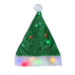 Christmas Hat Soft Fleece Integrated Lights One Size